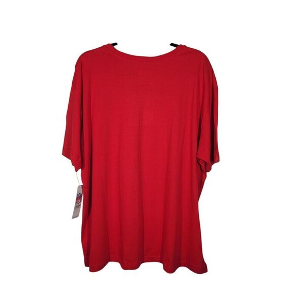 NFL Arizona Cardinals Short Sleeve Scoop Neck T-Shirt Women's 2X Red Cotton NEW - Picture 4 of 9